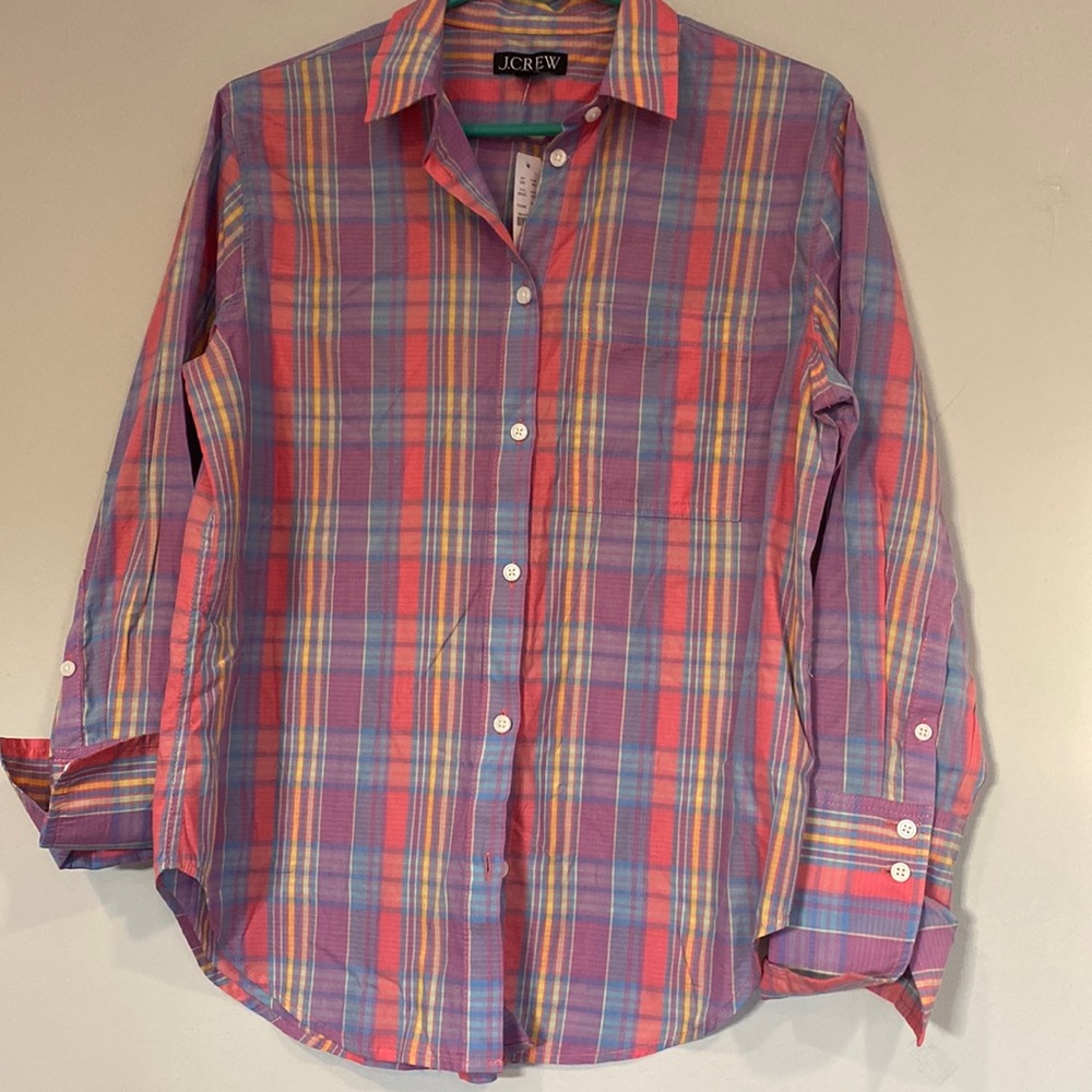 J crew size 4 button down shirt